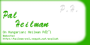 pal heilman business card